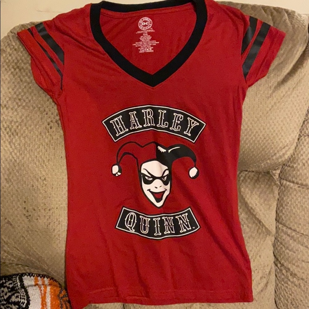 DC Comics Harley Quinn Red tee Shirt